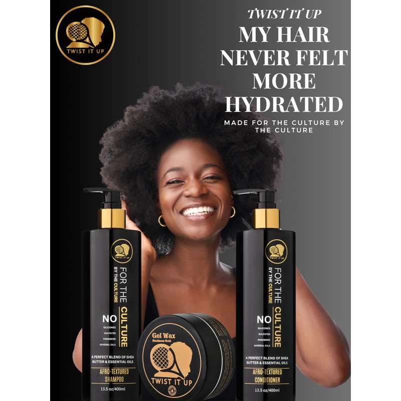 Twist It Up New Gold Standard Shampoo & Conditioner Set,