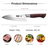 HOSHANHO Santoku Knife 7 Inch, Professional High Carbon Stainless Steel