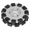 127mm Double Aluminum Omni Wheel with Bearing Rollers Omni Directional
