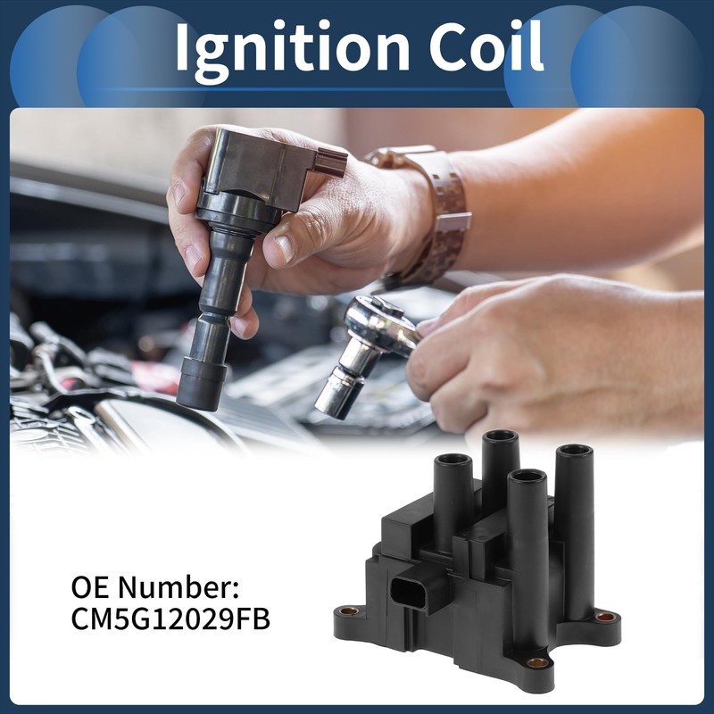 INFINAUTO Ignition Coil Ignition Coil Pack No.CM5G12029FB for Ford Fiesta