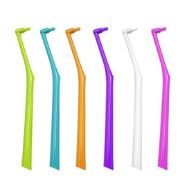 6 Stück Zahnspangenbürste Interdentalbürsten mit Weichen Borsten für Backenzähne Weisheitszähne Feinreinigung
