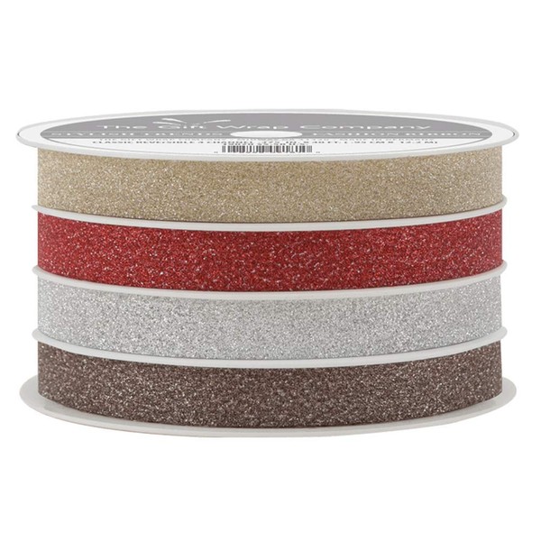 The Gift Wrap Company Metallic Shimmer Ribbon, 3/8-Inch, Multicolor