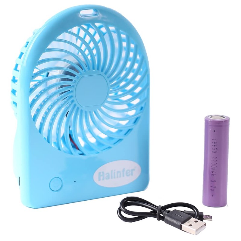halinfer Portable Mini Fan for Cat Backpack Carrier, USB Rechargeable