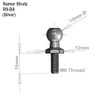 Ramor Strutz Four Stainless Steel Ball Stud Bolts for Gas