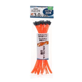 Takagi Earth Man Nylon Cord with Stopper, Screw Type, Diagonal 0.12 x 7.9 inches (3.0 x 200 mm), 30 Pieces, Orange, Grass Trimmer, Nylon Cord Cutter, Makes Grass Hits Easy, Sharp, Quiet, Quiet Type