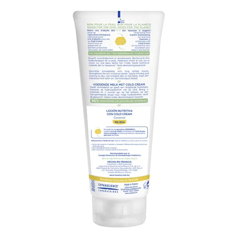 Mustela Bebé Loción Nutritiva Corporal Piel Seca 200ml