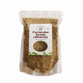 Jiaz Enterprises Coriander Seeds (Dhania Seeds/Cilantro) | Dhaniya Whole | Spice Whole 17.6oz (500g) | Raw Coriander Seeds