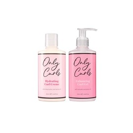 Only Curls Styling Bundle, 250ml x2, Curly Hair Products, Curl Cream & Enhancing Curl Gel, Curl Defining Set, Frizz-Free, Sulphate-Free, For All Curly Hair Types