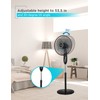 BLACK+DECKER 16" Dual Blade Standing Fan with Remote Control, Oscillating