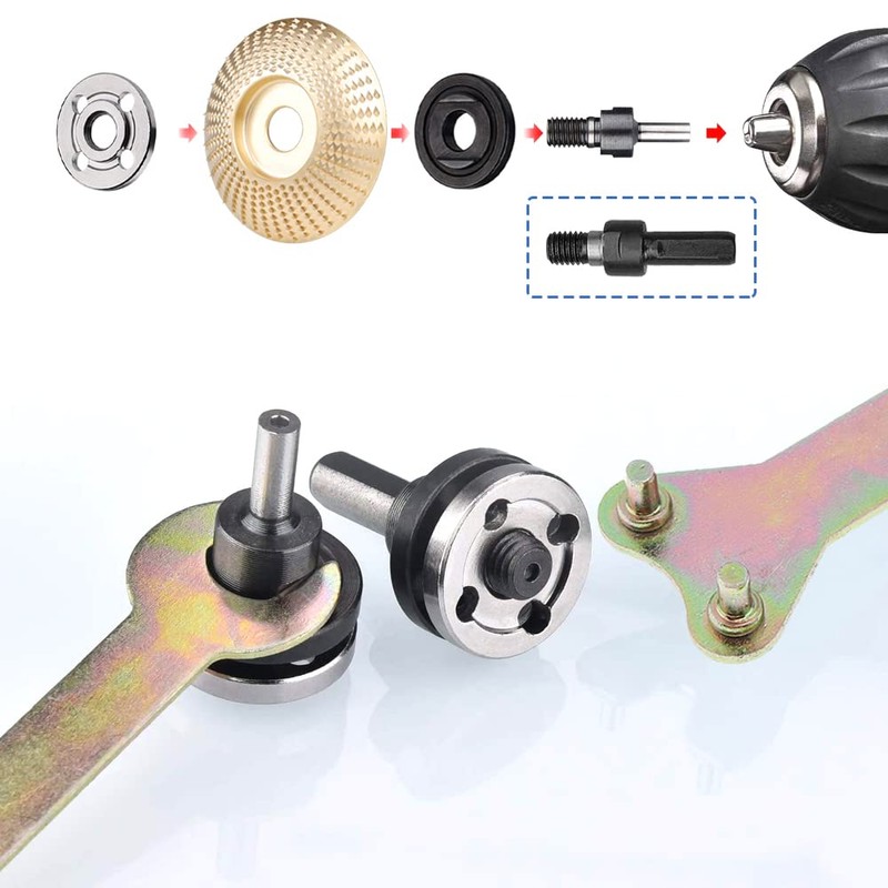 Mesee Hand Drill Conversion Rod Connecting Adapter Set, 6 mm