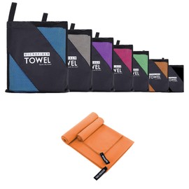 Microfibre Towel, TOPIND Quick Dry Sports Towel Fabric Ultra Absorbent Lightweight Antibacterial Sports Towel for Beach,Travel,Camping,Yogo,Swim,Hair,Pets,Car,Pilates,Men and Women