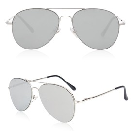 SOJOS Classic Aviator Sunglasses for Women Men Metal Frame Spring Hinges SJ1030,