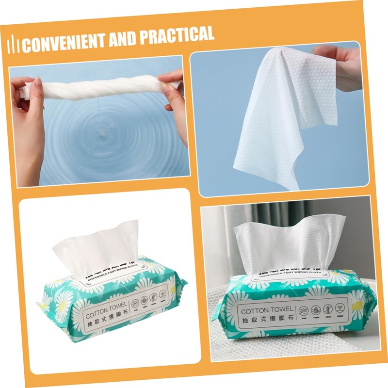 Outanaya 2 Disposable Foot Wipes Towels High Absorbency Cleaning Towels
