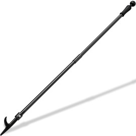 BsBsBest Fire Poker for Fire Pit, 31 Inch Extra Long Portable Campfire Poker for Fireplace, Camping, Wood Stove, Outdoor and Indoor Use, Rust Resistant Stainless Steel Black Finish