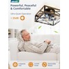 LEDIARY Caged Low Profile Ceiling Fans with Lights and Remote,
