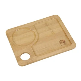 CAPTAIN STAG TAKE-WARE UP-2656 Thumbs-Up Multi Tray, 7.9 inches (20 cm), Natural