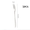 5pcs Fruit Forks Salad-304 Stainless Steel Tasting Appetizer Cocktail Forks