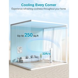 Windowless Portable Air Conditioner, Evaporative Air Cooler w/1.2L Water Tank, 3 Ice Packs, 7H Timer, 60° Swing, No Hose No Window Needed, 3-IN-1 Portable AC Unit for Room Bedroom Outdoor, white
