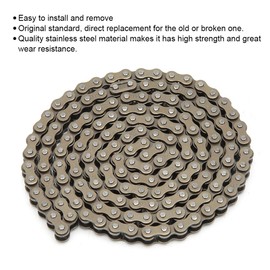 Drive Chains Motorcycle 25H 158Left Stainless Steel Chain Links Steel High Strength Bicycle Front Derailleur Chain Suitable for 47cc 49cc Pocket Bike Mini Quad ATV Scooter, Popular