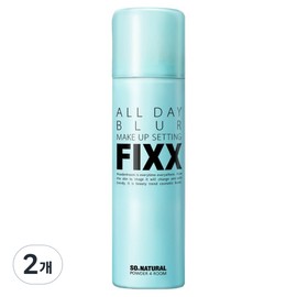 So Natural All Day Blur Makeup Setting Fixer, 75ml, 2 pieces / 쏘내추럴 올 데이 블러 메이크업 세팅 픽서, 75ml, 2개