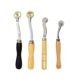 Honbay 4PCS Sewing Tracing Wheel Needle Point Tracing Wheel Sewing Tool Stitching Wheel Tool for Professional Stitch Marking Spacer Leathercraft