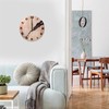 BORDEAG Wooden Wall Clock 30 cm Wall Clock Without Ticking
