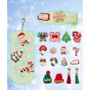 Christmas Advent Calendar 2024 -with 10mm Straw Toppers,Shoe Charms,DIY glow