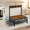 DGWJSU Tea Bag Organizer, Wood Tea Organizer and Storage Cheast,