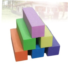 Beavorty 12pcs Nail Buffer Blocks High-Density Sponge Polishers for Manicure Pedicure Multi Purple Blue Pink Yellow Orange Nail Shiners for Home Salon Use