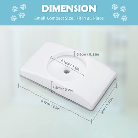 4 Pack Baby Gate Wall Protector, Wall Saver Stair Gate Wall Protector for Baby Gate Extension Stair Gate Extension Baby Gate Wall Protector for Protecting Babies & Pets Safety (Rectangle)