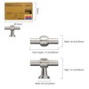 Amerdeco 10 Pack Brushed Satin Nickel Cabinet Knobs 1.46 Inch(37mm)