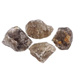 Amethyst Druzy Raw Rose Quartz Gemstone Puff Heart Love Spirituality Meditation Crystal Energy Healing Crystal Sent in Gift Pouch (Raw Smoky Quartz)