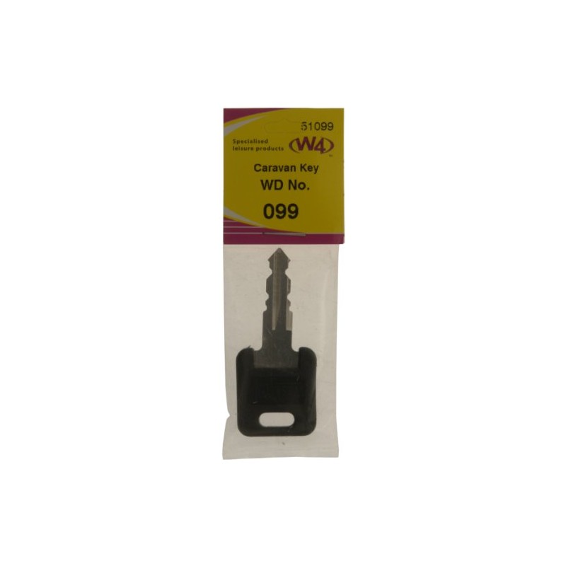 W4 WD Replacement Caravan Key No099 - Black