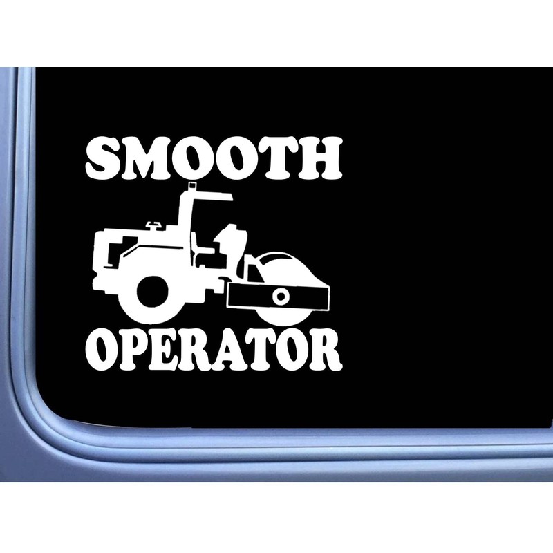 Compactor Sticker Smooth Operator OS 222 vinyl 6" Decal Road
