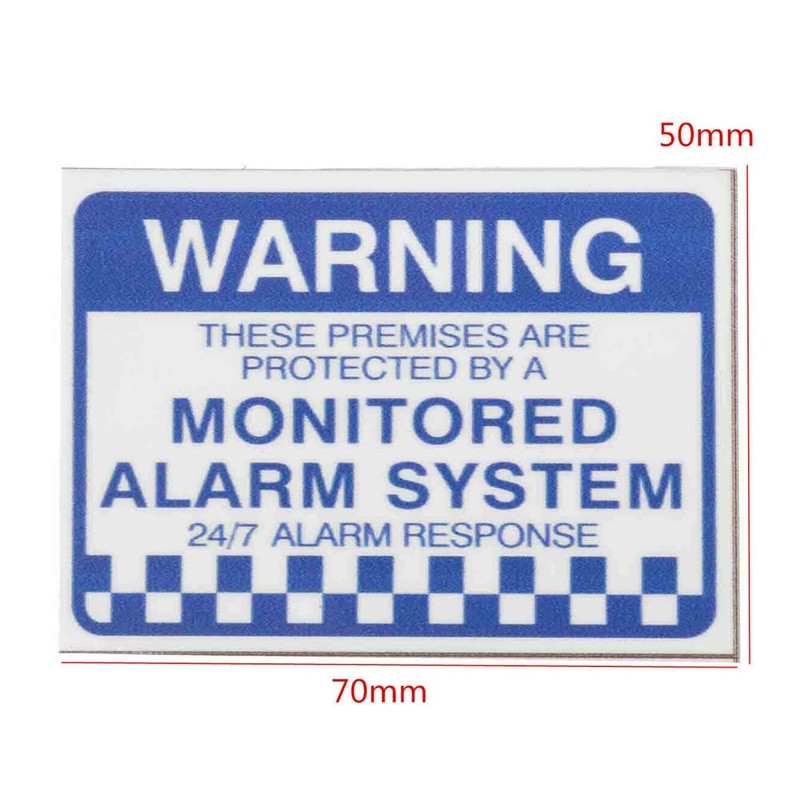 Faderr Warning Security Stickers, 8Pcs Notice Home Monitored Alarm System