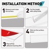FCSOTSPS Baseboard Trim, 4 Inch(W) x 40 Feet(L) Flexible Baseboard