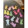 Fiskars 50 Easter Bunny Glitter Rabbit Die Cuts Punches Confetti  Fiskars punch Peeplike