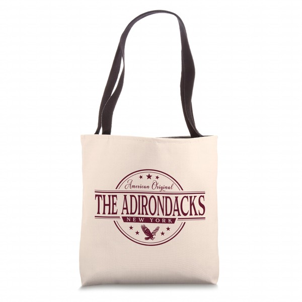 The Adirondacks New York - Adirondack Mountains NY Label Tote
