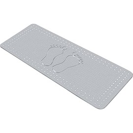 Kleine Wolke" Foot Bathtub Liner, PVC Grey, 36 x 72 x 1 cm