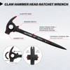 HAUTMEC 12inch Spud Ratchet Wrench Set(3 PCS), Includes 3/4" x