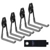 3-H Pack of 4 Wall Hooks, Garage Hooks, Heavy Duty