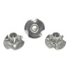 T-NUT Stainless Steel 8-32x1/4 3 Prong Tee Nuts (#8-32 Thread