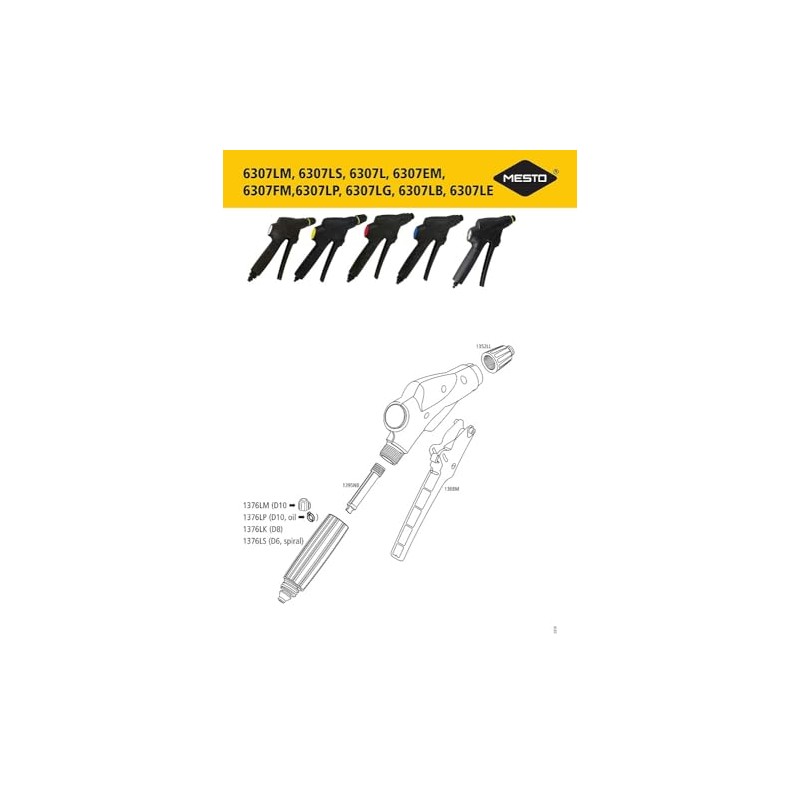 Mesto Mesto 3598BM and 3618BM Black 6307LG Stop Valve with