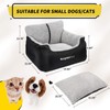 BurgeonNest Dog Car Seat for Small Dogs, Soft Pet Car