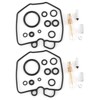 2 Sets Motorcycle Overhaul Carburetor Rebuild Kit Fit for Honda