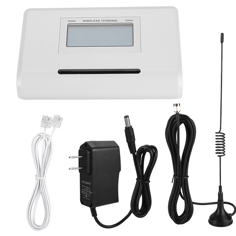 GSM Wireless Terminal Fixed Phone With LCD Connect Alarm