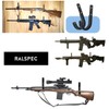 RALSPEC 4 x Padded Rifle Wall Mounting Hooks Brackets Gun
