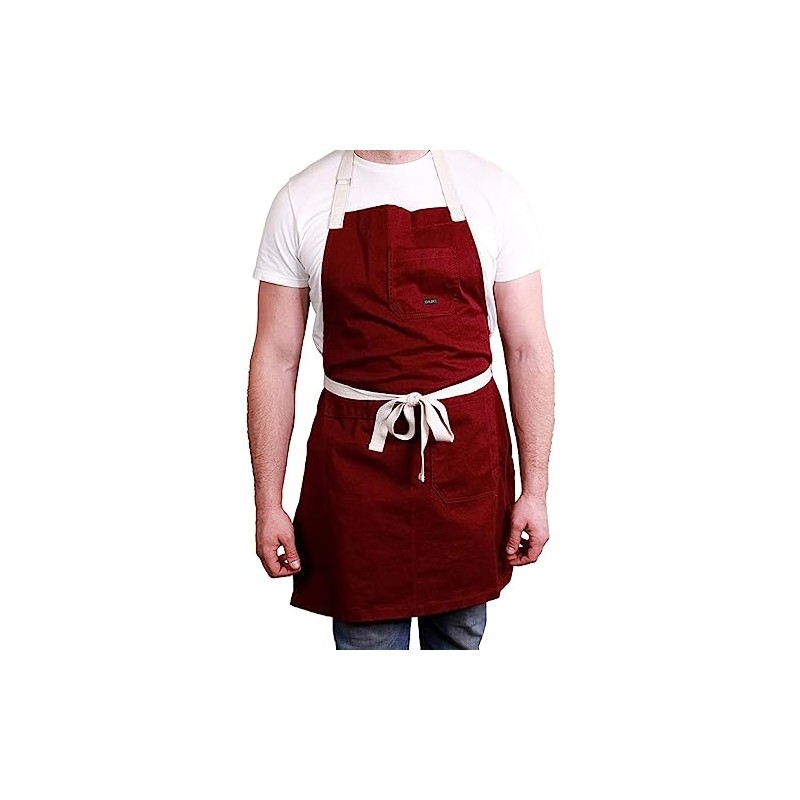 CALDO Cotton Apron (Burgundy)