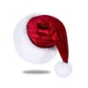 Eoocan Santa Hat for Adults, Unisex Velvet Comfort Xmas Hat