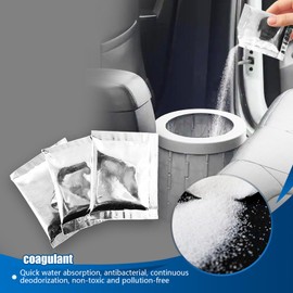 Urine Powder, Urine Deodorizing Powder, Pee Absorbent Gel, Liquid Deodorizing Solidifier for Mountaineering Hiking Camping Travel